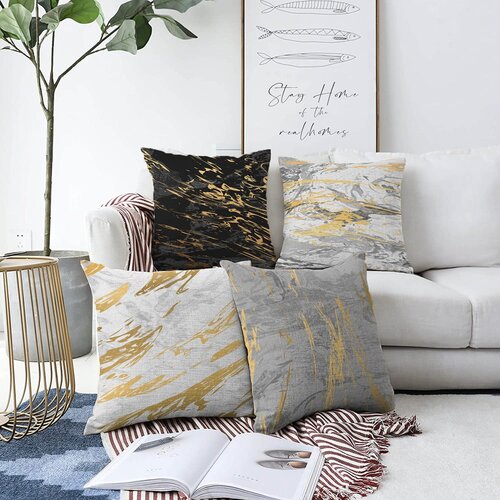 Minimalist Cushion Covers Komplet 4 prevlek za vzglavnik Artsy, 55 x 55 cm Cene