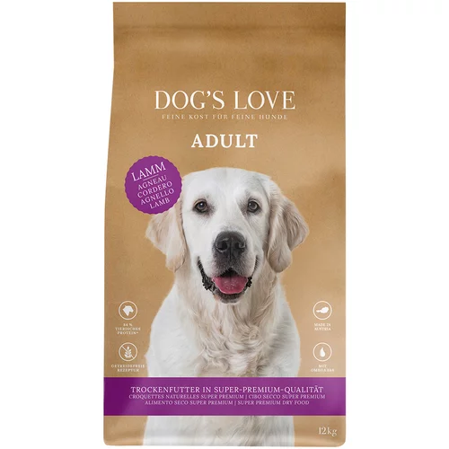 Dog's Love Adult jagnjetina - 12 kg