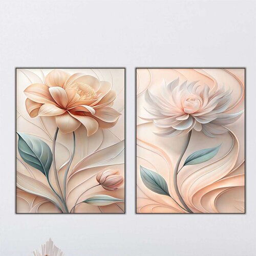 Wallity slika Mdf-00127, 60x80 cm, 2 dela Cene