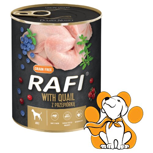 Rafi Dog GF Quail 800g, Vlažna Hrana Sa Prepelicom Za Izbalansiranu Ishranu Cene