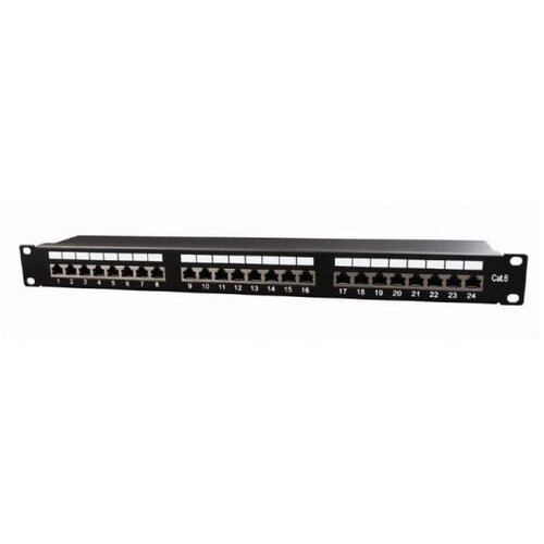 Gembird PATCH PANEL 24 PORTA cat.6, shielded, 19&rdquo; 1U, GEMBIRD, NPP-C624-002, designed for 19&rdquo; standard, 483x111x45 mm Cijene