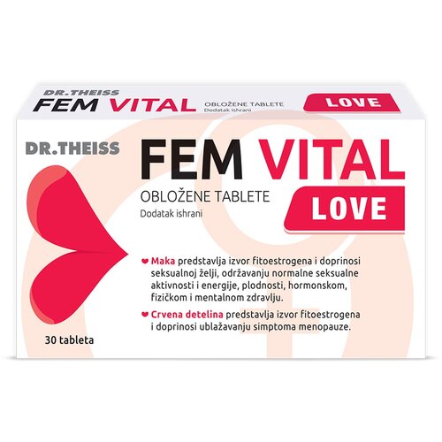 Dr. Theiss Fem Vital Love, 30 obloženih tableta Cene