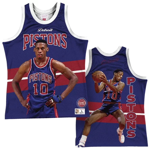 Mitchell And Ness Dennis Rodman 10 Detroit Pistons Mitchell & Ness Behind the Back Player Tank Top majica