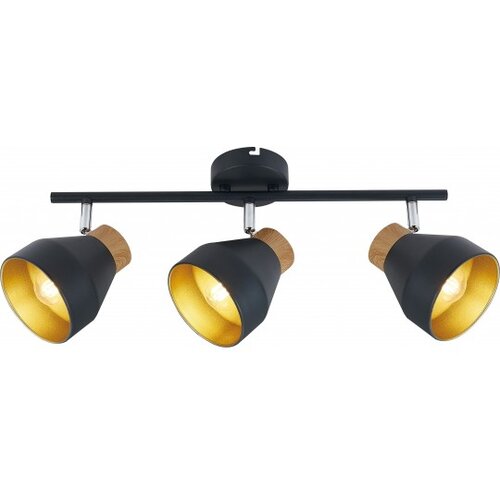 Mitea Lighting Spot lampa crno-zlatna 40W 3xE14 M162130 Cene