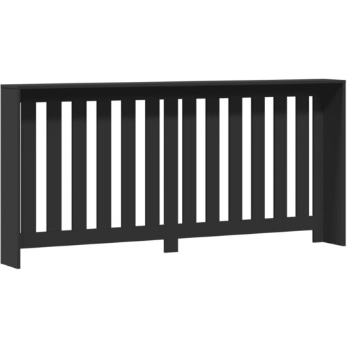  Pokrov za radijator crni 175x20x82 cm konstruirano drvo Slike