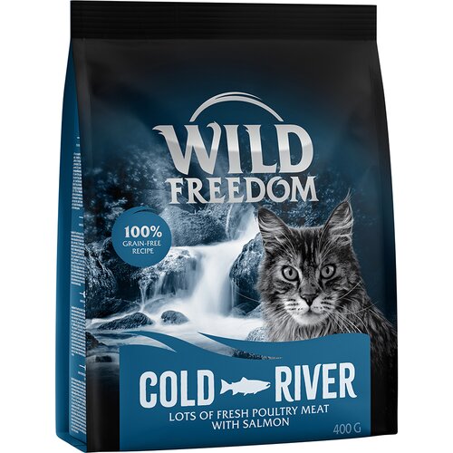 Wild Freedom suha mačja hrana 2 x 400 g po posebni ceni! - Adult "Cold River" z lososom - recept brez žit Cene