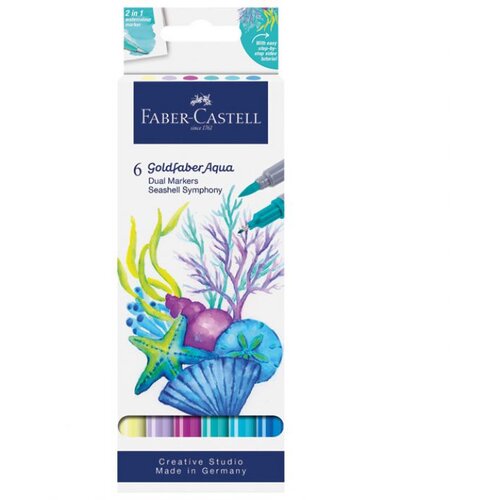 Marker OBOSTRANI AKVAREL 6 BOJA SEASHELL GOLDFABER FABER CASTELL 164510 SORTIRANO BLISTER Cijene