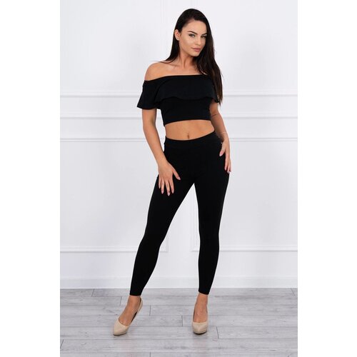 Kesi Set with black ruffle Slike