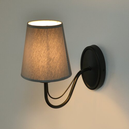  Zidna lampa MALBO 1xE27/15W/230V siva/crna Slike