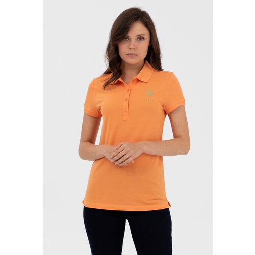 US Polo Assn Ženska majica Basic narandžasta Slike