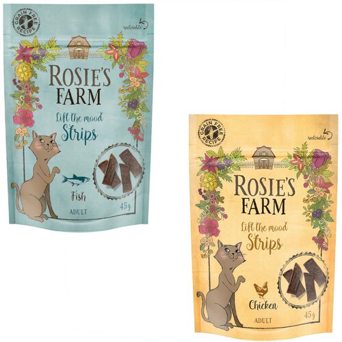 Rosie's Farm Snack-miks - "Strips" (pi&scaron;čanec & riba) 2 x 45 g Cijene