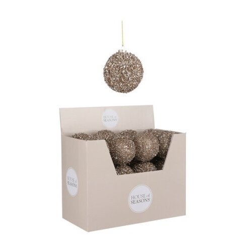 Dekordom novogodišnja dekoracija - hanging ball 8cm 1101092 - champagne - edl ( 041349 ) Cene