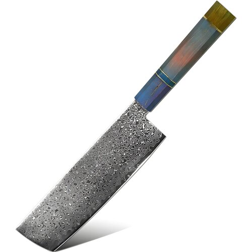  Damaskasti kuhinjski nož YO-37567 - Nakiri / Vi&scaron;ebojni KP37567 Cijene