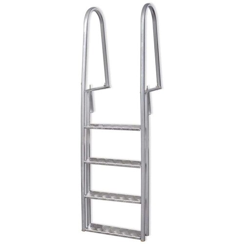  Lestev za bazen z 4 stopnicami aluminij 167 cm Cene