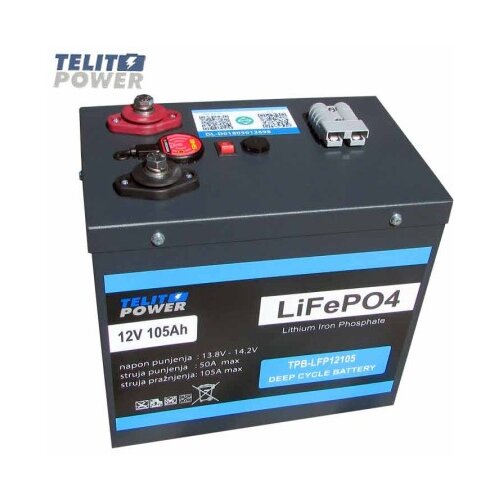 Telit Power LiFePO4 12V 105Ah Akumulator sa Bluetooth kontrolom u metalnom kući&scaron;tu ( P-4827 ) Cene