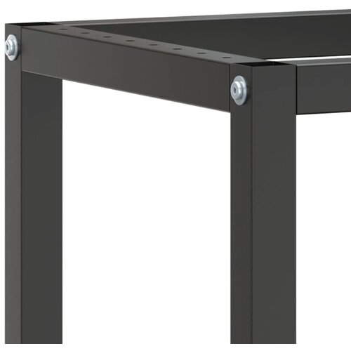  Okvir za radni stol mat crni i mat crveni 140x50x79 cm metalni Slike