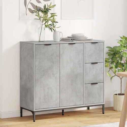  Kreveta Betonski sivi 89,5 x 33 x 82 cm Konstruirano drvo Cijene