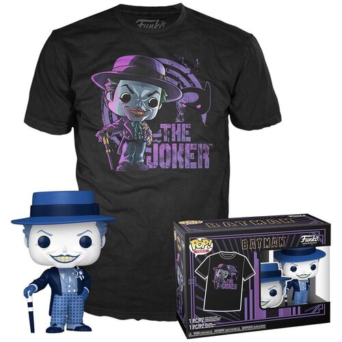 Funko Set Bobble Figure DC - Batman 1989 POP! & Tee - The Joker - XL Cene