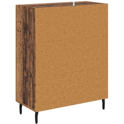 VidaXL Kreveta Staro drvo 69,5 x 34 x 90 cm Obrađeno drvo i čelik Slike