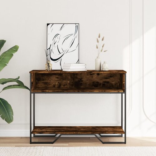  Konzolni stol boja hrasta 100 x 35 x 74,5 cm konstruirano drvo Slike