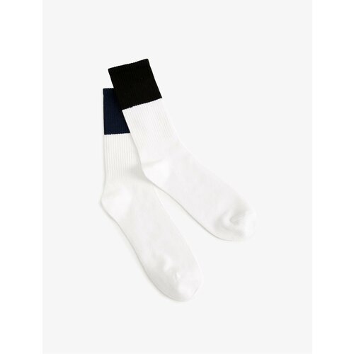Koton Tennis Socks Cotton Blended Color Block Cene