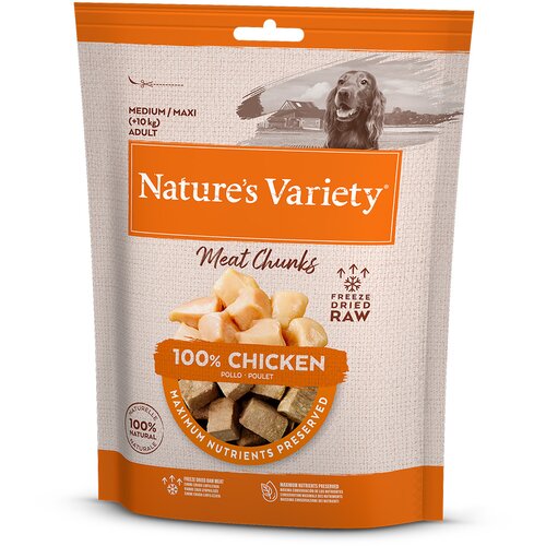 Nature&amp;#039;s Variety liofilizirani prigrizki za pse - Varčno pakiranje: pi&amp;scaron;čanec (2 x 50 g) Slike