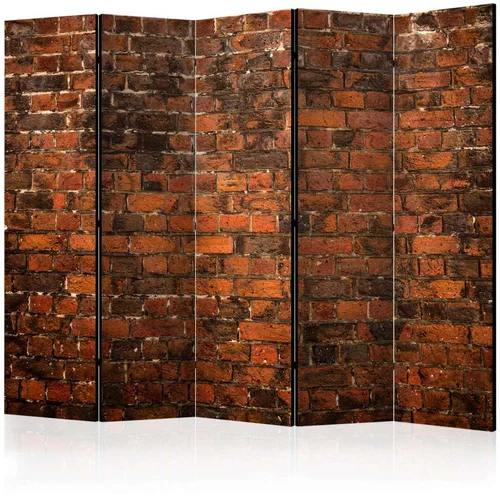  Paravan u 5 dijelova - Old Brick Wall II [Room Dividers] 225x172