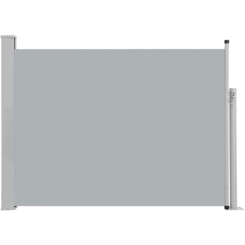 VidaXL Uvlačiva bočna tenda za terasu 120 x 500 cm siva Slike