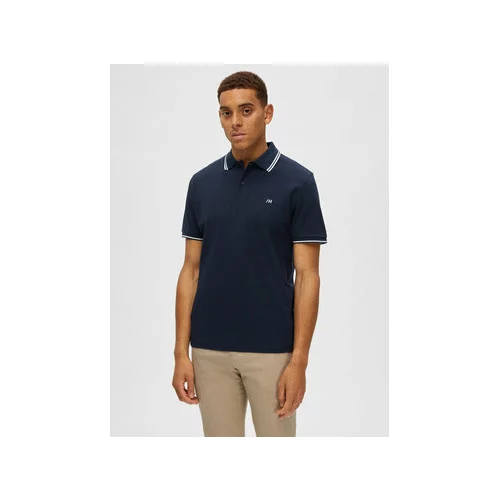 Selected Homme Polo majica 16087840 Mornarsko modra Regular Fit