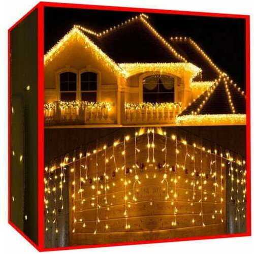 Malatec novoletne lucke zavesa 300 LED toplo bela 12m - 8 fu Cene