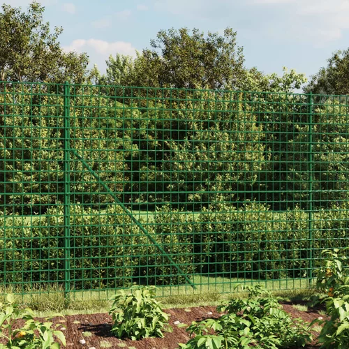 vidaXL Ograda od žičane mreže sa šiljastim držačima zelena 1 8 x 10 m