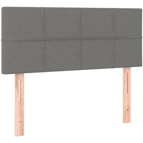 Maison Chic posteljno vzglavje - vzglavna omarica - nočna omarica temno sivo 80x5x78/88 cm blago, (21707020) Slike