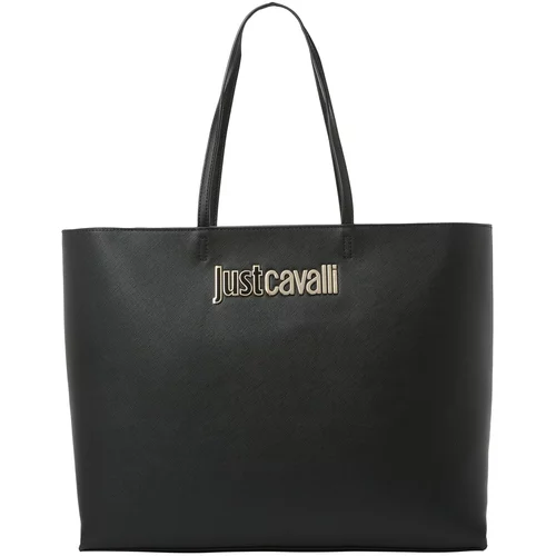 Just Cavalli Nakupovalna torba zlata / črna
