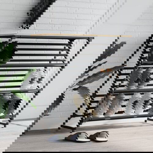 vidaXL Stalak za cipele boja hrasta 90x30x85 cm konstruirano drvo Cijene