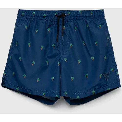 Guess Dječje kratke hlače za kupanje boja: tamno plava
