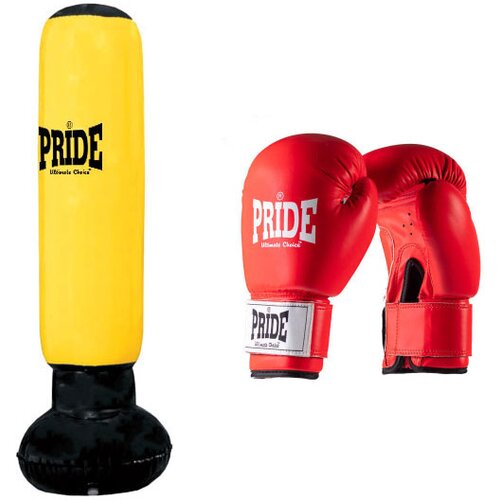 PrideShop otroški boksarski set s samostoječo vrečo in rokavicami pride - youngfighter - rdeče rokavice Cene