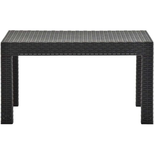 VidaXL Vrtni stol antracit 58 x 58 x 41 cm PP ratan Slike