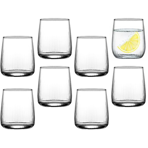 KADAX 8x komplet kozarcev za pijačo 310 ml, pijača, voda, sokovi, utorni kozarci, (5000351689) Cene