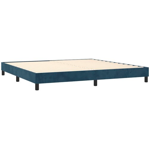  box spring s madracem LED tamnoplavi 200x200 cm bar&amp;scaron;un Slike