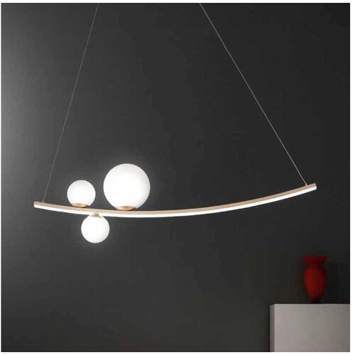  Ondaluce - LED prigušiva luster na sajli ALTALENA LED/48W/230V zlatna/bela Cene