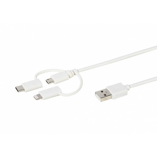 Vivanco kabl USB za iPh. 3u1 1m W Slike