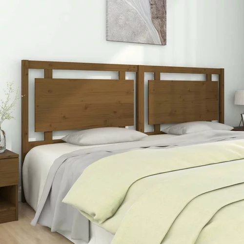  Uzglavlje za krevet boja meda 205 5x4x100 cm masivna borovina