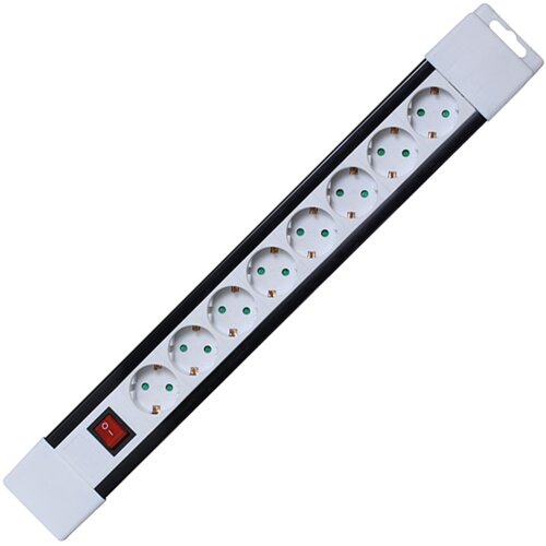 Home Produžni kabel, 8 utičnica, prekidač, 1,0mm&sup2;, 2 met, bijeli - PNV 08K/WH Cijene