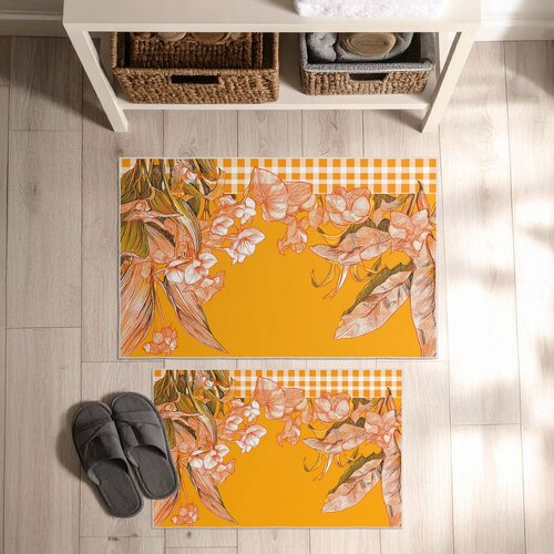 Lessentiel Maison Set prostirki za kupatilo Asr13, 2 dela, Žuta Cene