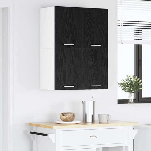 VidaXL viseći ormarić zidne riga beton siva i bijela 60 x 31 x 40 cm Slike