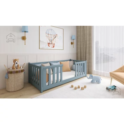 Lano Otroška postelja Fero - 80x200 cm - Siva