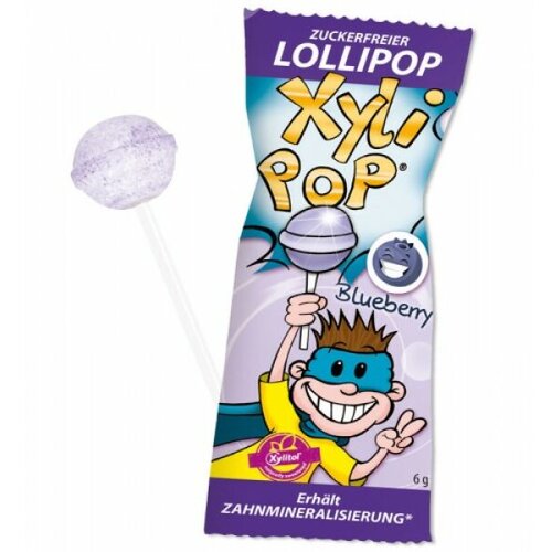  Xylipop, lizika za preventivo in zobno nego z okusom borovnice Slike