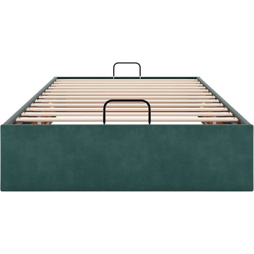 VidaXL Okvir za krevet bez madraca tamnozeleni 90x190 cm bar&amp;scaron;unasti Slike