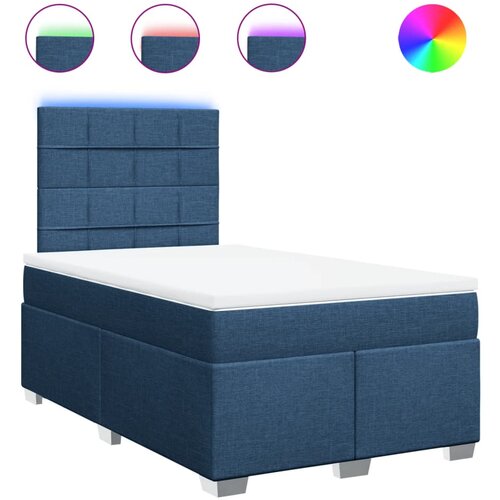 Maison Chic Box spring postelja - Vzmetna postelja z vzmetnico modra 120x190 cm blago SL11909, (21884205) Cene
