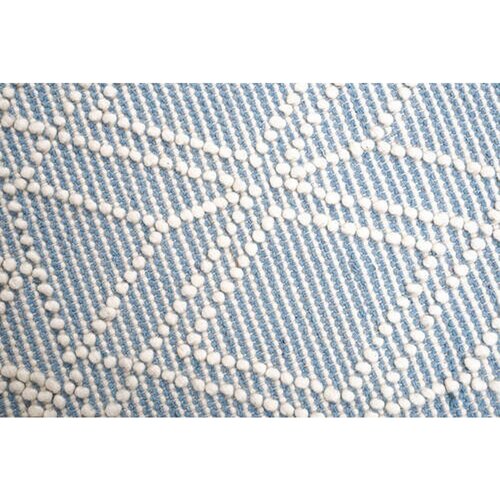 Tom Tailor ROČNO TKANA PREPROGA Colored Macrame four 190/290 cm tkano krem barve, pastelno modra Slike